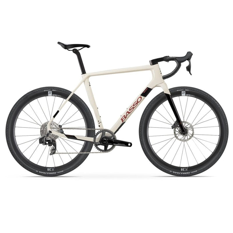Bicicleta Basso Palta Off White M – Rival 1X AXS XPLR – Microtech RE38