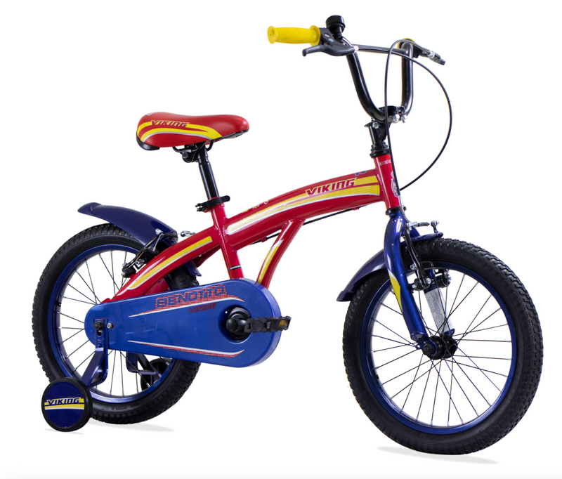 Bicicleta BENOTTO Cross VIKING R16 1V. Niño Frenos V Acero Rojo/Azul Brillante Talla:UN