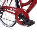 Bicicleta BENOTTO City VIAGGIO R700C 7V. Unisex Frenos 'V' Acero Rojo Talla:UN