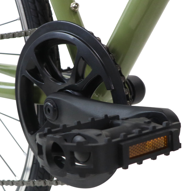 Bicicleta BENOTTO Hibrida DESTREZZA R700C 7V. Frenos Doble Disco Mecanico Acero Verde Talla:49