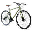 Bicicleta BENOTTO Hibrida DESTREZZA R700C 7V. Frenos Doble Disco Mecanico Acero Verde Talla:49