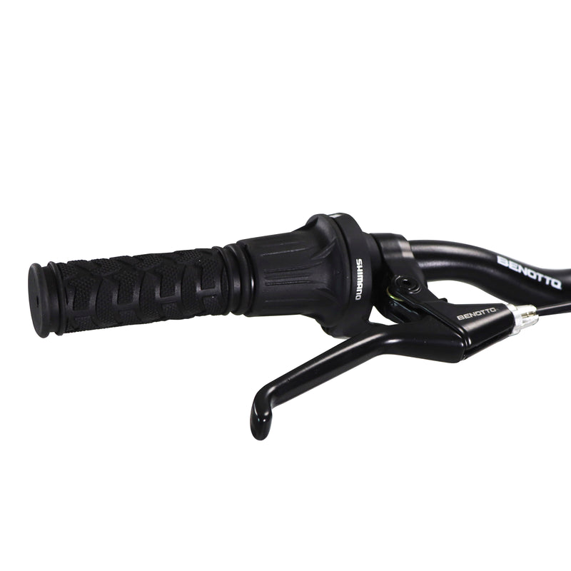 Bicicleta BENOTTO Montaña VORTEC R24 21V. Hombre FS Shim. F. Doble Disco Mec. T. SPORT SHOX CH-386 Alum. Blanco/Negro Calc. Verde/Blanco/Rojo Talla:UN