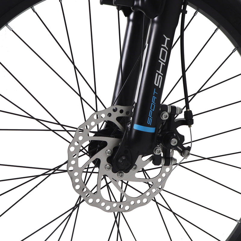 Bicicleta BENOTTO Montaña VORTEC R24 21V. Hombre FS Shim. F. Doble Disco Mec. T. SPORT SHOX CH-386 Alum. Blanco/Negro Calc. Verde/Blanco/Rojo Talla:UN