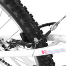 Bicicleta LYNX Montaña R24 1V. Mujer Frenos 'V' Acero Coral/Blanco Talla:UN