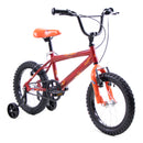 Bicicleta WOLF BMX R16 1V. Niño Frenos 'V' Ruedas Laterales Acero Guinda/Naranja Talla:UN