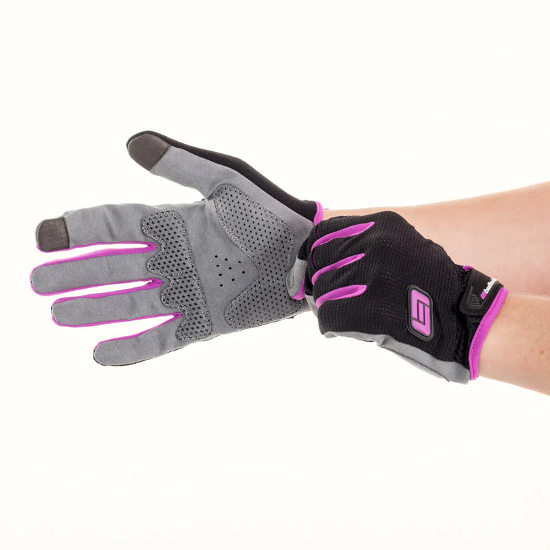 GUANTES BELLWETHER DIRECT DIAL PARA MUJER NEGRO/FUCSIA CHICO