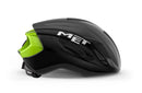 Met Casco Strale Negro/ Amarillo Fluorescente