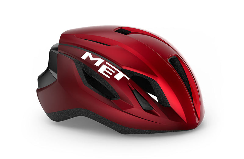 Met Casco Strale Rojo/Negro