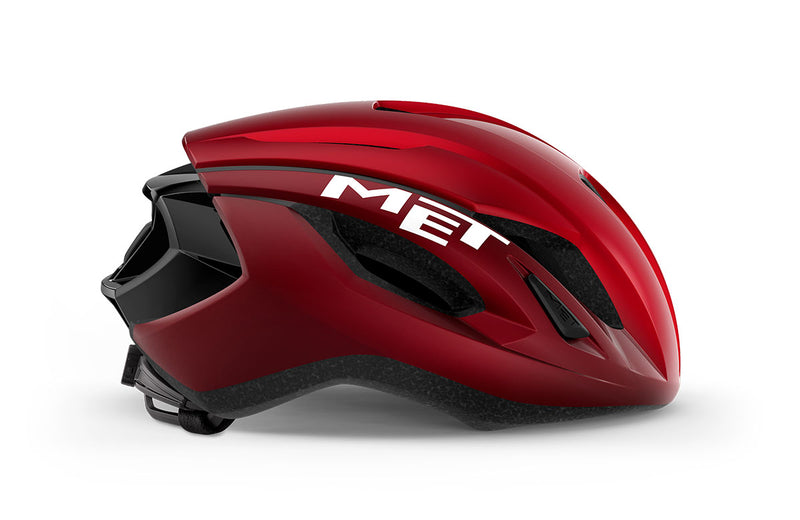 Met Casco Strale Rojo/Negro