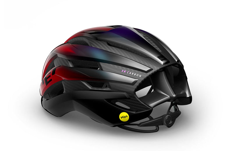 Met Casco Trenta 3k Carbon Mips Negro/Rojo