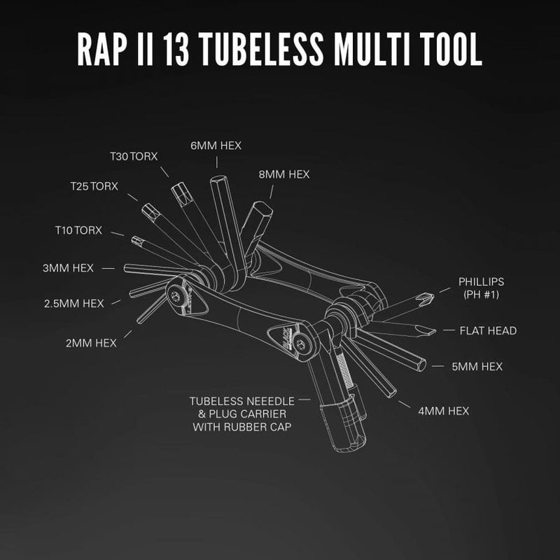 Multiherramienta Lezyne Rap II 13 Tubeless