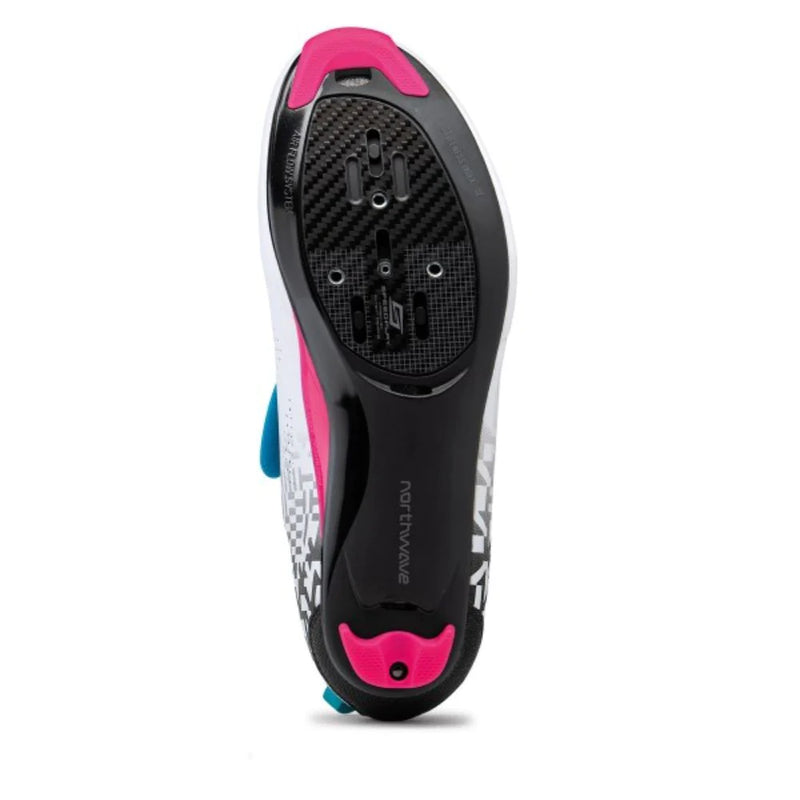 NORTHWAVE ZAPATO DE TRIATLÓN TRIBUTE 2 CARBON (IZQUIERDO BLANCO, DERECHO NEGRO)