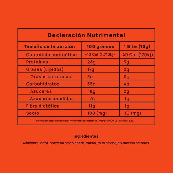 Mountain Bites Power Bites Melted Cacao Caja c/10pz