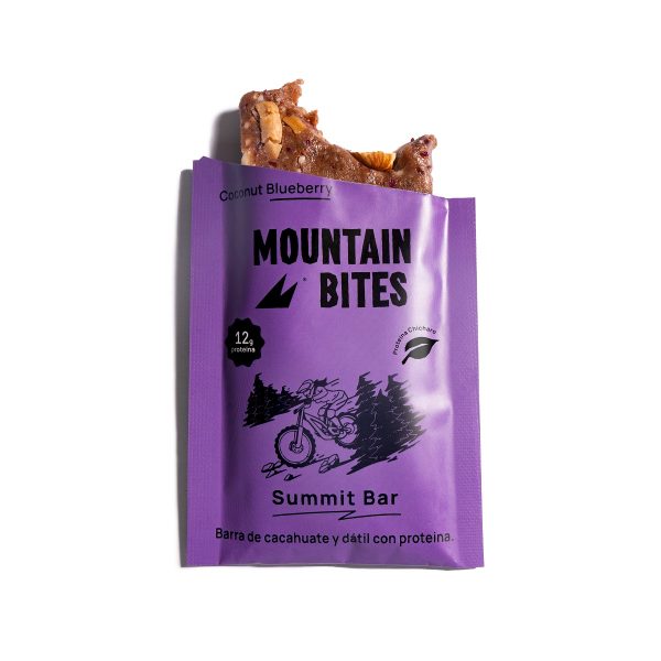 Mountain Bites Summit Bar Coconut Blueberry Caja c/10pz