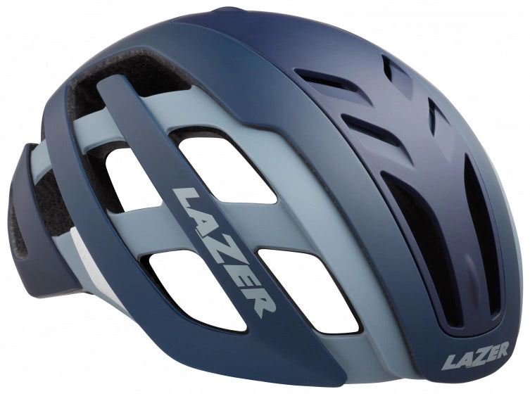 CASCO ROAD CENTURY AZUL GRIS MATE + LED TALLA L