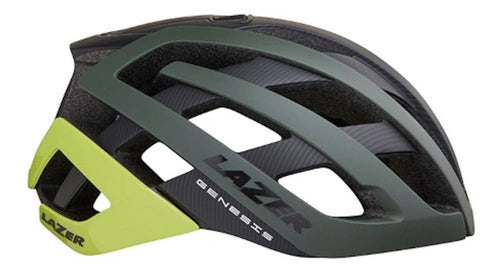 CASCO ROAD GENESIS MIPS VERDE OSCURO MATE AMARILLO FLASH L