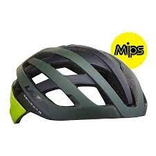 CASCO ROAD GENESIS MIPS VERDE OSCURO MATTE AMARILLO FLASH L