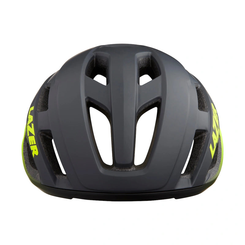 CASCO ROAD STRADA KINETICORE GRIS OSCURO AMARILLO TALLA L