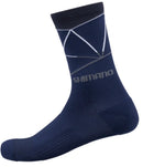 CALCETAS SHIMANO CANO ALTO TALLA L (41-44) NEGRO/BCO