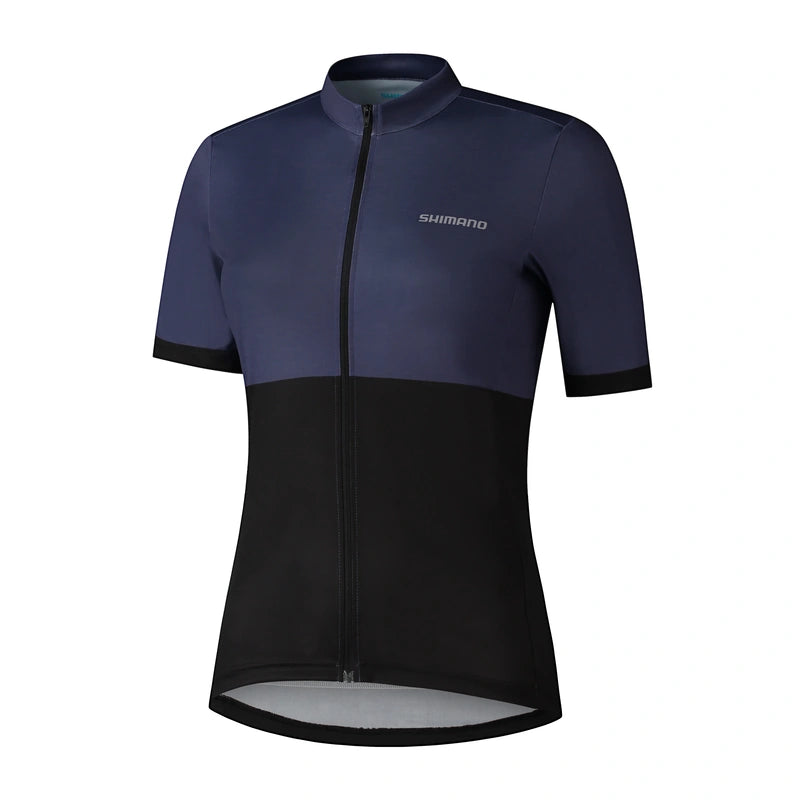JERSEY MANGA CORTA C/CIERRE ELEMENT MUJER AZUL MARINO TAL XS