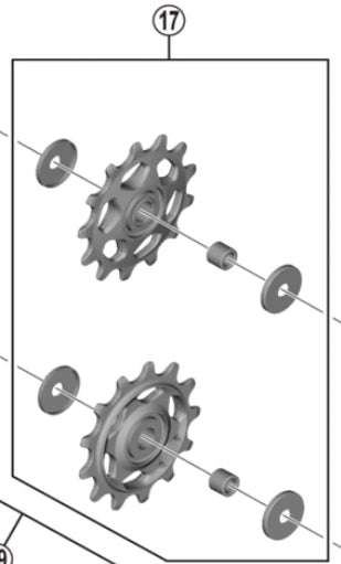 RD-M5100 TENSION GUIDE PULLEY SET