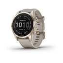 Reloj Garmin Fenix 7S 42mm Sapphire Solar Oro Crema