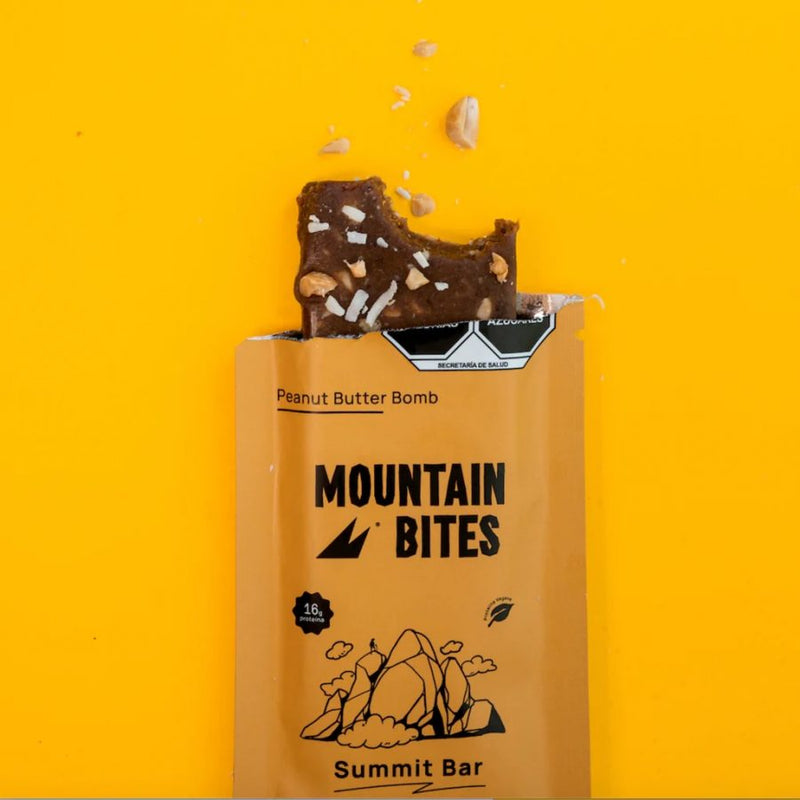 Mountain Bites Summit Bar Peanut Butter Bomb Caja c/10pz