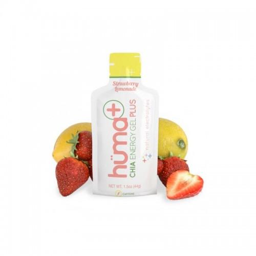 Huma Chia Energy Gel Plus Strawberry Lemonade w/caffeine Caja/24pz