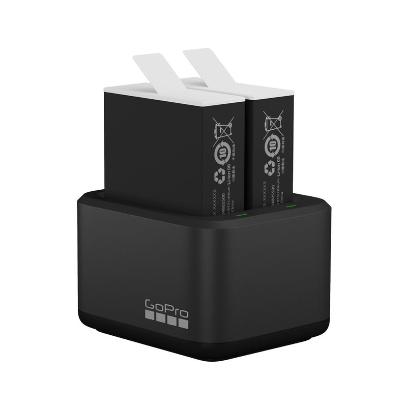 CARGADOR DOBLE GOPRO ENDURO Y 2 BATERIAS PARA HERO 9, HERO 10 Y HERO 11