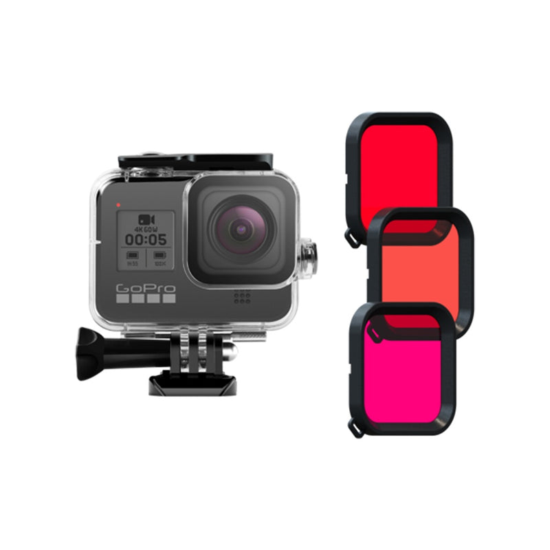 CARCASA DE BUCEO + FILTROS GOPOLE PARA HERO 8