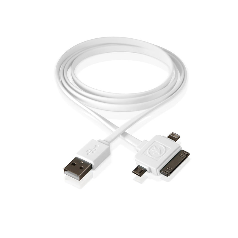 CABLE PARA CARGAR 3 EN 1 OUTDOOR CALAMARI Color Blanco