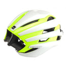 Met Casco Trenta Blanco/Amarillo Fluorescente
