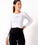Base Layer Manga Larga – Mujer - Blanco