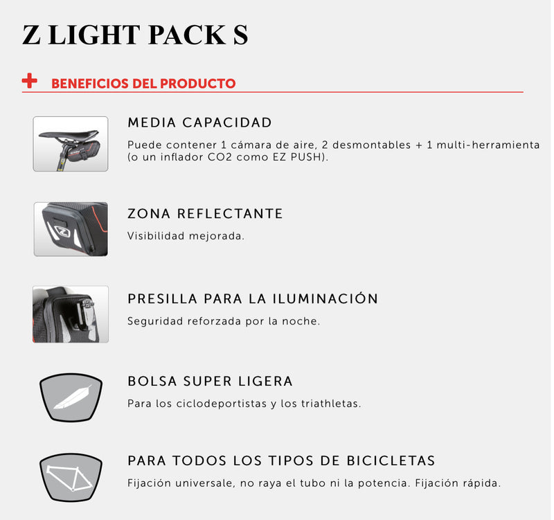 ZEFAL Bolsa para Asiento Z LIGHT PACK S