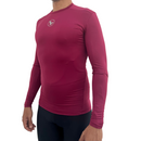 Base Layer Manga Larga - Hombre -Burgundy