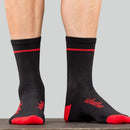 CALCETAS BELLWETHER UNISEX OPTIME NEGRO/ROJO GRANDE/EXTRA GRANDE