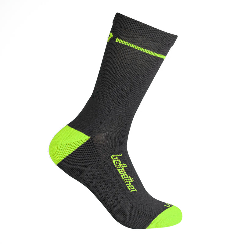 CALCETAS BELLWETHER UNISEX OPTIME NEGRO/VERDE GRANDE/EXTRA GRANDE