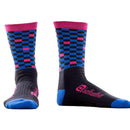 CALCETAS BELLWETHER UNISEX PIXEL NEGRO/AZUL/ROSA GRANDE/EXTRA GRANDE