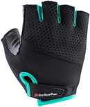 GUANTES BELLWETHER GEL SUPREME PARA MUJER NEGRO/AQUA MEDIANO