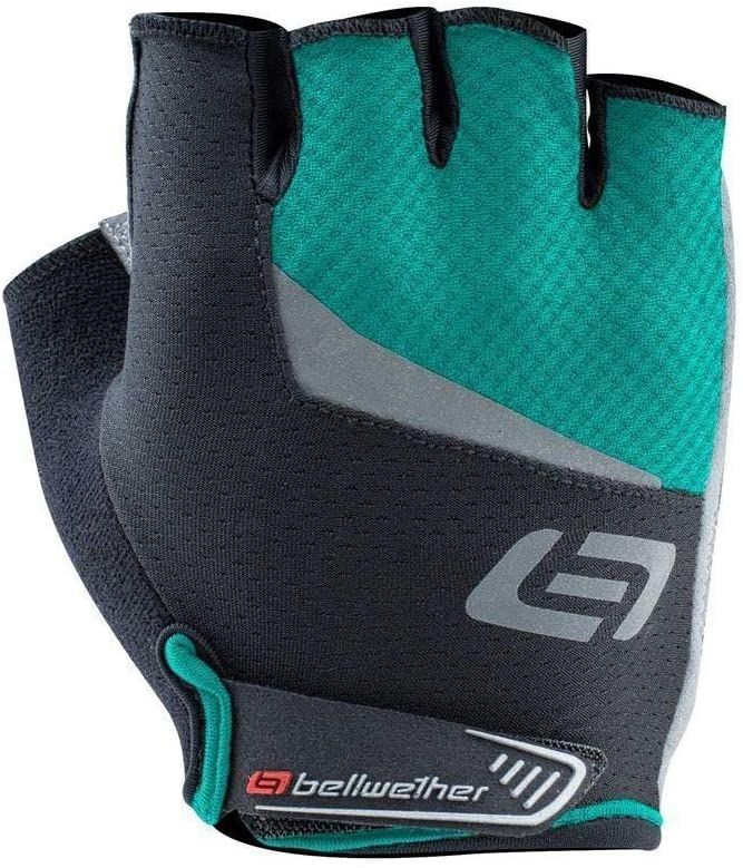 GUANTES BELLWETHER ERGO GEL PARA MUJER NEGRO/AQUA MEDIANO