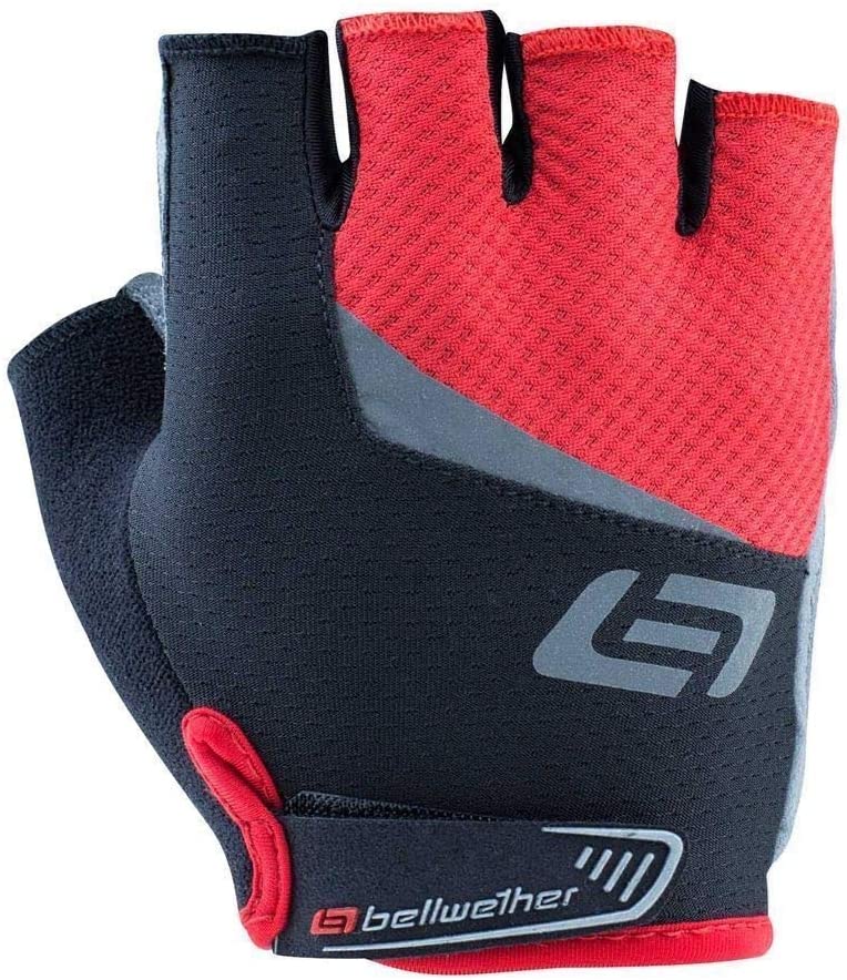 GUANTES BELLWETHER ERGO GEL NEGRO/ROJO EXTRA GRANDE