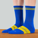 CALCETAS BELLWETHER UNISEX VICTORY AZUL/AMARILLO CHICO/MEDIANO