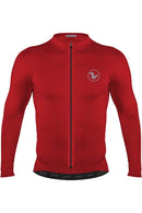 Jersey Basic Manga Larga - Hombre - Rojo