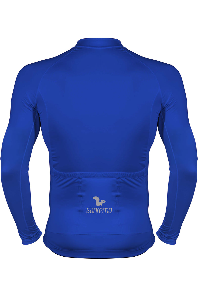 Jersey Basic Manga Larga - Hombre - Azul Rey