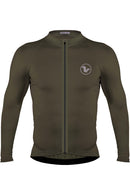 Jersey Basic Manga Larga - Hombre - Verde Militar