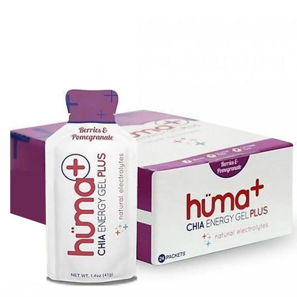 Huma Chia Energy Gel Plus Berries & Pomegrate 42gr c/24pz
