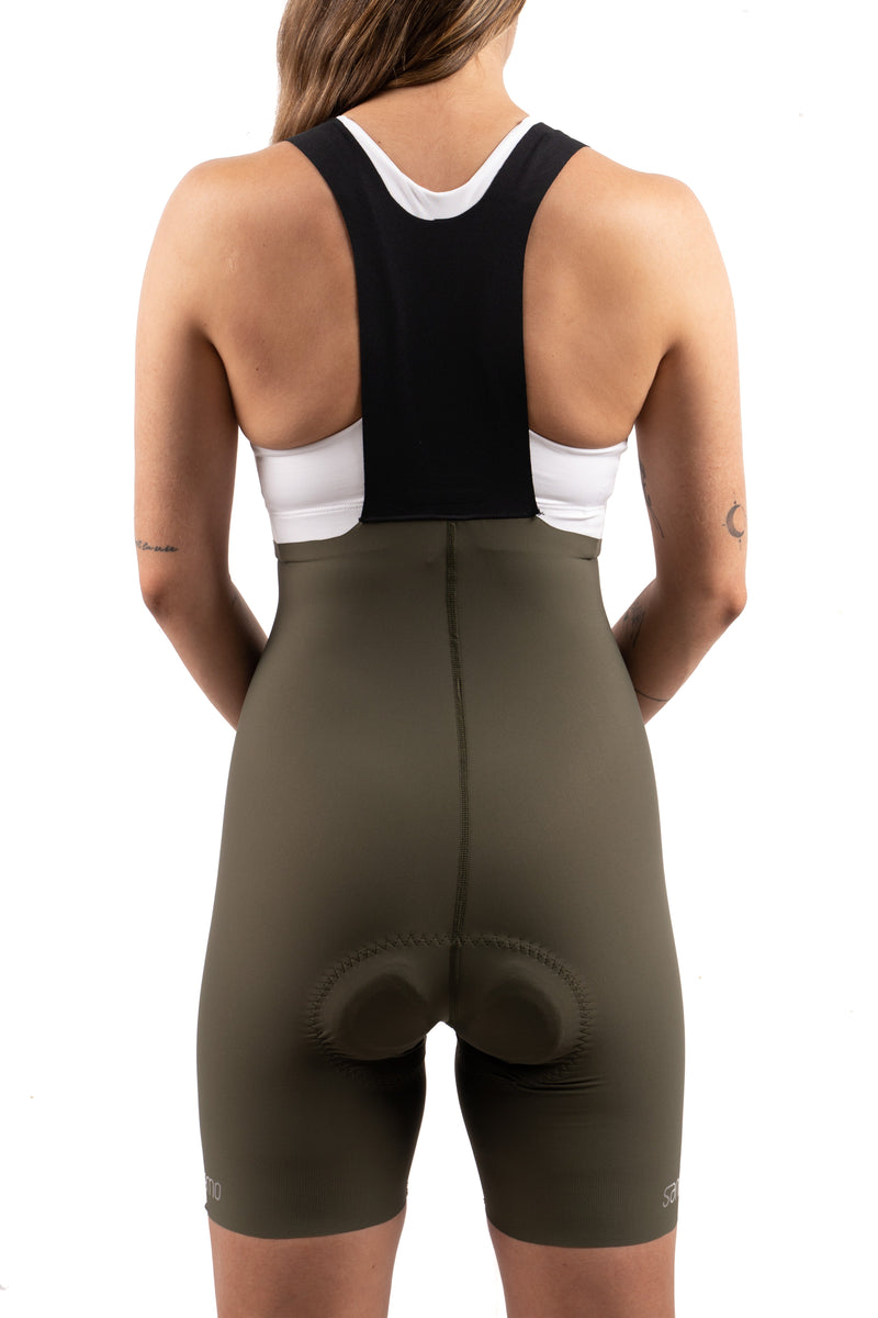 Bib Short Strade Verde - Mujer