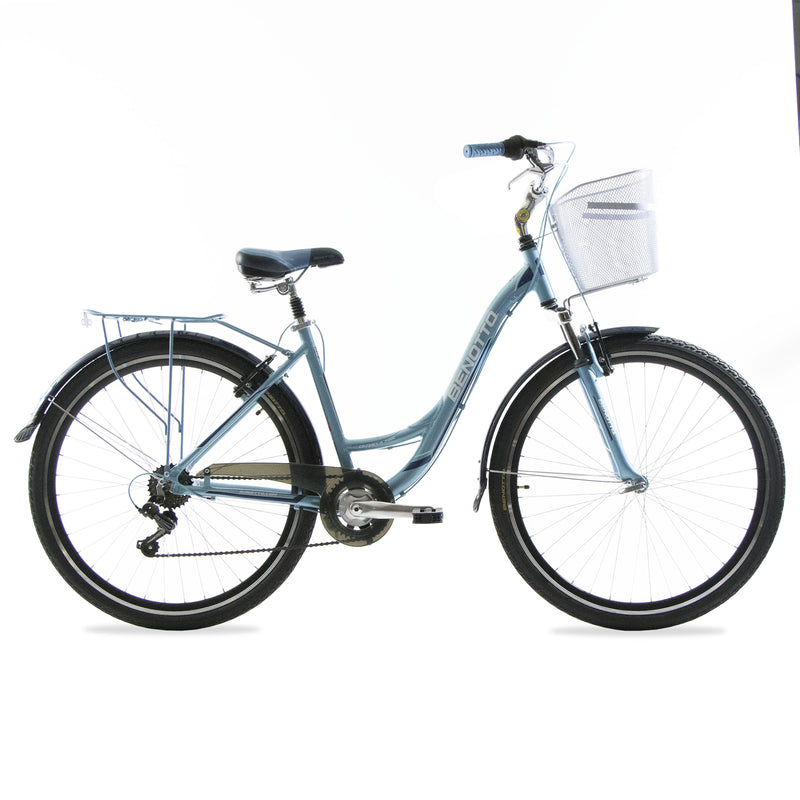 Bicicleta BENOTTO City COSENZA R700C 7V. Mujer FS Shimano Frenos 'V' Aluminio Azul Talla:UN