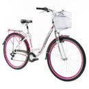 Bicicleta BENOTTO City COSENZA R700C 7V. Mujer FS Shimano Frenos 'V' Aluminio Blanco Talla:UN