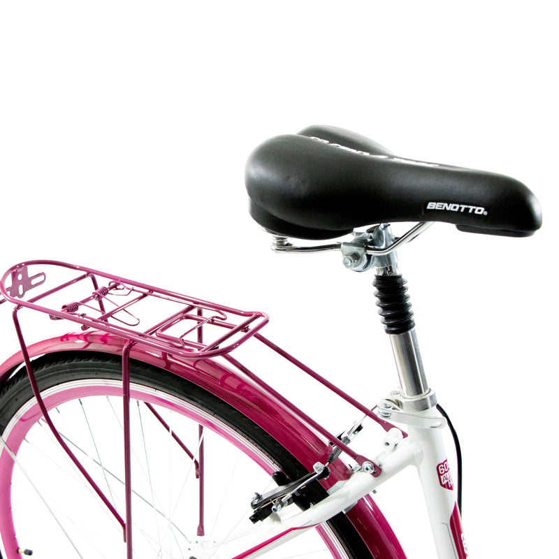 Bicicleta BENOTTO City COSENZA R700C 7V. Mujer FS Shimano Frenos 'V' Aluminio BlancoTalla:UN